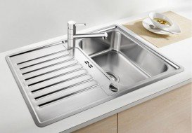 Мийка для кухні прямокутна BLANCO CLASSIC PRO 45 S-IF нержавіюча сталь клапан-автомат дзеркальна поліровка 523661