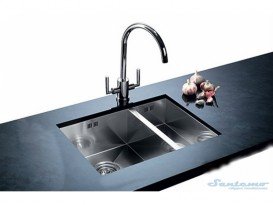 Мийка для кухні прямокутна Blanco CLARON 340/180-U чаша зліва нержавіюча сталь дзеркальна поліровка 521609