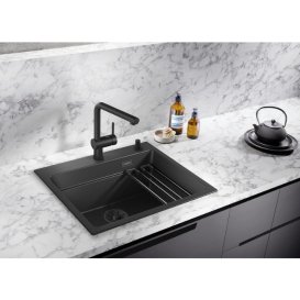 Мийка для кухні прямокутна Blanco ETAGON 6 SILGRANIT PuraDur вулканічний сірий 527747