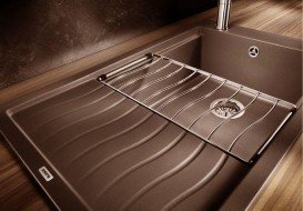 Мойка для кухни прямоугольная BLANCO ELON XL 8 S врезная  искусственный гранит  кофе 524869