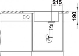 Мийка для кухні прямокутна Blanco ELON XL 6 S-F штучний граніт обертаємося антрацит 524854