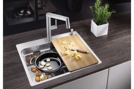 Мийка для кухні квадрат Blanco Etagon 500-IF-A нержавіюча сталь дзеркальна поліровка 521 748