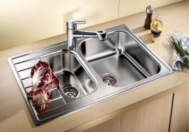 Мойка для кухни прямоугольная Blanco Livit 6S Compact нержавеющая сталь полированная 515117