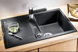 Мийка для кухні прямокутна BLANCO Metra 45 S SILGRANIT® PuraDur® алюметаллик 513027