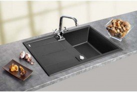 Мийка для кухні прямокутна BLANCO Metra 5S SILGRANIT® PuraDur® темна скеля 518871