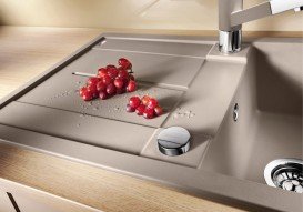 Мойка для кухни прямоугольная BLANCO Metra 5S SILGRANIT® PuraDur® серый беж 517348