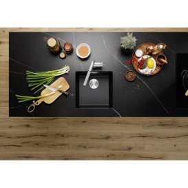 Мойка для кухни Blanco SUBLINE 400-U SILGRANIT PuraDur антрацит 527789