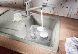 Мойка для кухни прямоугольная BLANCO Sona 45 S SILGRANIT® PuraDur® жемчужный 519668