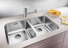 Мойка для кухни прямоугольная Blanco Supra 340/340-U нержавеющая сталь полированная 519716