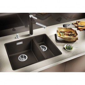 Мийка для кухні прямокутна BLANCO SUBLINE 340/160-F штучний граніт кави 523573