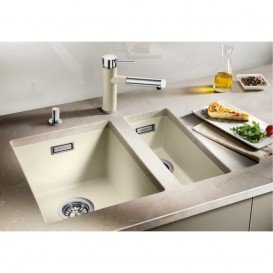 Мойка для кухни прямоугольная Blanco SUBLINE 400-U SILGRANIT искусственный гранит  белый 523426