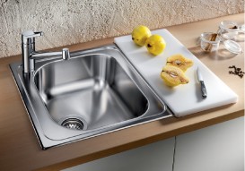 Мойка для кухни квадратная Blanco Tipo 45 C нержавеющая сталь матовая 516611