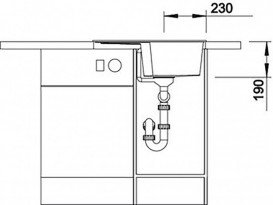 Мийка для кухні прямокутна BLANCO Zia 40S SILGRANIT® PuraDur® мускат 521957