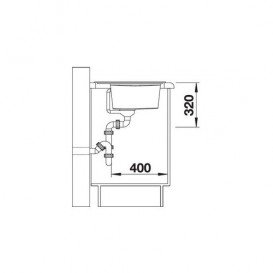 Мийка для кухні прямокутна BLANCO ZENAR 45 S SILGRANIT® PuraDur® антрацит 523802