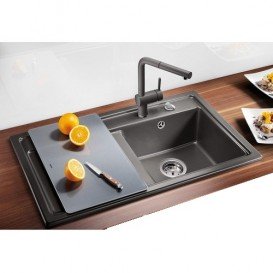 Мийка для кухні прямокутна BLANCO ZENAR 45 S SILGRANIT® PuraDur® антрацит 523709