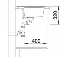 Мойка для кухни прямоугольная BLANCO ZENAR 45 S SILGRANIT® PuraDur® алюметаллик 523711