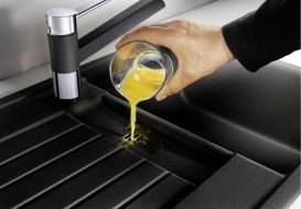 Мийка для кухні прямокутна BLANCO Zia 45 S SILGRANIT® PuraDur® антрацит 514732