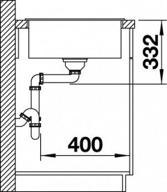 Мойка для кухни прямоугольная BLANCO ZIA 5S SILGRANIT врезная  жасмин 520516