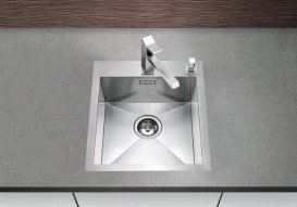 Мийка для кухні прямокутна Blanco ZEROX 400-IF / А нержавіюча сталь дзеркальна поліровка 521 629