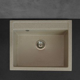 Мийка для кухні прямокутна Буль-Буль Oregon врізна Маграніт пісочний 108067001