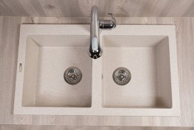 Мийка для кухні прямокутна подвійна Буль-Буль Westeros врізна Маграніт пісочний 111080007