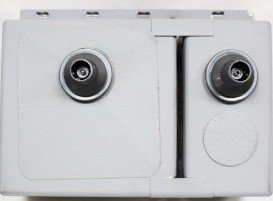 Мойка для кухни прямоугольная Kraus Rex накладная левая нержавеющая сталь KHT32L