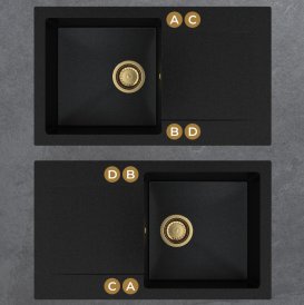 Мойка для кухни Sink Quality Ferrum 1KDO 77x45x21 с переливом наногранит бежевый FER.P.1KDO.X