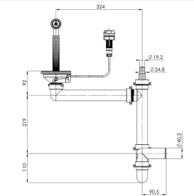 Мойка для кухни Sink Quality Ferrum 1KDO 77x45x21 с переливом наногранит бежевый FER.P.1KDO.X