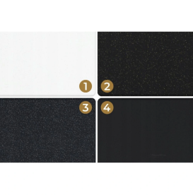 Мийка для кухні Sink Quality Ferrum IK 60 56,5x51x20,5 з переливом нанограніт чорний з золотом FER.L.1K60.X