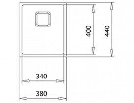 Мийка для кухні Teka FlexLinea RS15 34.40 врізна 1 чаша нержавіюча сталь 115000015