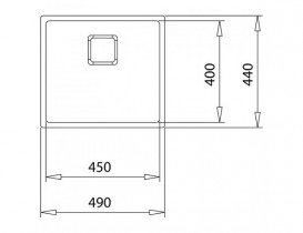 Мийка для кухні Teka FlexLinea RS15 45.40 врізна 1 чаша нержавіюча сталь 115000013