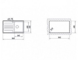 Мойка для кухни Teka Stage 45 B 86х50 см нержавеющая сталь 30000610