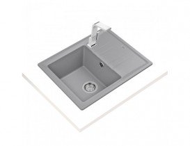 Мийка для кухні Teka Stone 45 B-TG 1B 1D врізна 1 чаша сірий металік 115330042