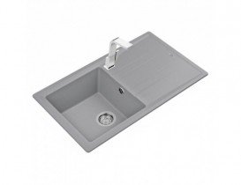Мойка для кухни Teka Stone 50 B-TG 1B 1D 86х51 см врезная тегранит серый металлик 115330014