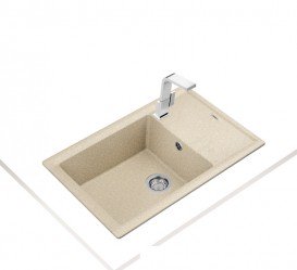 Мойка для кухни Teka Stone 60 S-TG 1B 1D 78х51 см врезная тегранит песочный 115330030