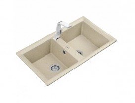 Мойка для кухни Teka Stone 90 B-TG 2B 86х51 см врезная тегранит песочный 115260002