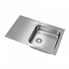 Мойка для кухни Teka UNIVERSE 50 1B 1D MAX 79×50 см с крылом нерж. сталь полированная 115110020