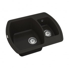 Мийка для кухні Vankor Norton 62,5х50 см кварц чорний Norton NMP 03.63 Black