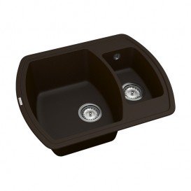 Мийка для кухні Vankor Norton 62,5х50 см кварц шоколад Norton NMP 03.63 Chocolate