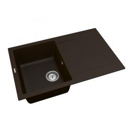 Мийка для кухні Vankor Orman 76,5х48 см кварц шоколад Orman OMP 02.78 Chocolate