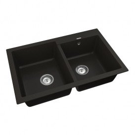 Мойка для кухни Vankor Orman 79,5х50 см кварц черный Orman OMP 05.80 Black