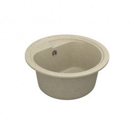 Мийка для кухні Vankor Polo Ø44 см кварц бежевий Polo PMR 01.45 Beige