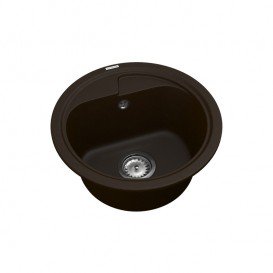 Мойка для кухни Vankor Polo Ø44 см кварц шоколад Polo PMR 01.45 Chocolate