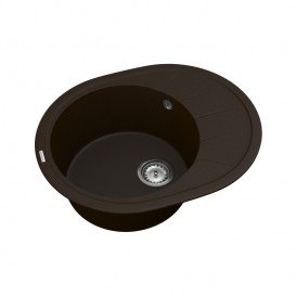 Мийка для кухні Vankor Sity 60,5х49 см кварц шоколад Sity SMO 02.61 Chocolate