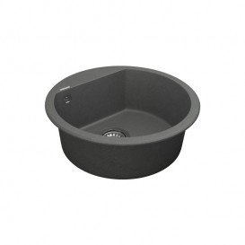 Мийка для кухні Vankor Tera Ø50,5 см кварц сірий Tera TMR 01.50 Gray