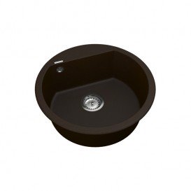 Мийка для кухні Vankor Tera Ø50,5 см кварц шоколад Tera TMR 01.50 Chocolate