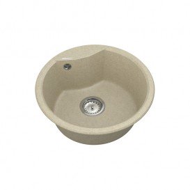 Мойка для кухни Vankor Vena Ø47,5 см кварц бежевый Vena VMR 01.48 Beige