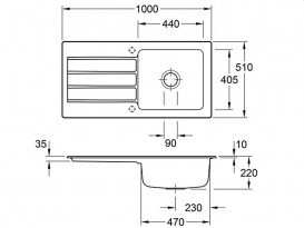 Мойка для кухни Villeroy & Boch Architectura 60 100х51 см керамика graphite 336002i4