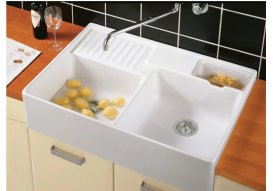 Мойка для кухни Villeroy & Boch Double-bowl sink двойная 89,5х63 см керамика stone white 632391RW