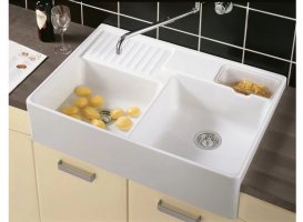 Мойка для кухни Villeroy & Boch Double-bowl sink двойная 89,5х63 см керамика stone white 632391RW